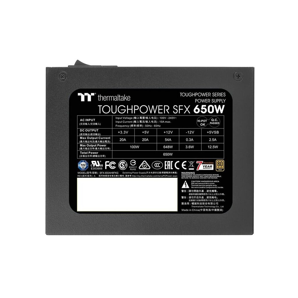 Thermaltake Toughpower SFX 650 W цена и информация | Toiteplokid | hansapost.ee