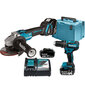 Combokit DLX2334J juhtmeta löökdraiver Makita DHP485Z ja nurklihvija DGA504Z, 18 V, 3 x 3 Ah, laadija + kandekott цена и информация | Akutrellid, puurid ja kruvikeerajad | hansapost.ee