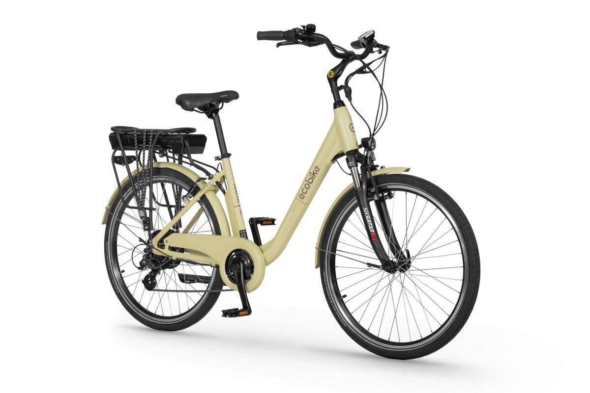 Elektriratas Ecobike Traffic 11,6 Ah Greenway, kollane цена и информация | Elektrijalgrattad | hansapost.ee