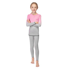 Spokey tüdrukute termopesukomplekt ELSA, roosa-hall hind ja info | Talveriided lastele | hansapost.ee