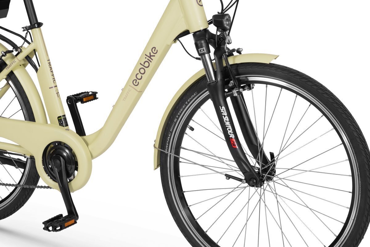 Elektrijalgratas Ecobike Traffic 14,5 Ah Greenway, kollane цена и информация | Elektrijalgrattad | hansapost.ee