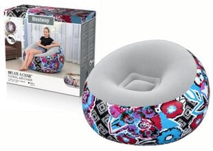 Надувное кресло Bestway Inflate-A-Chair Floral Street Art, 112 x 112 x 66 см цена и информация | Надувные матрасы и мебель | hansapost.ee