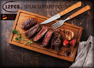 BerlingerHaus steak набор столовых приборов, 12 частей цена и информация | Столовые приборы | hansapost.ee