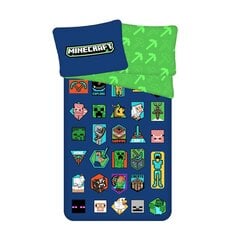Voodipesukomplekt Minecraft Badges, 140x200 cm, 2-osaline hind ja info | Laste voodipesu | hansapost.ee