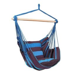 Сидячий гамак Фламинго с подушками, коричневый/синий цена и информация | Гамаки | hansapost.ee