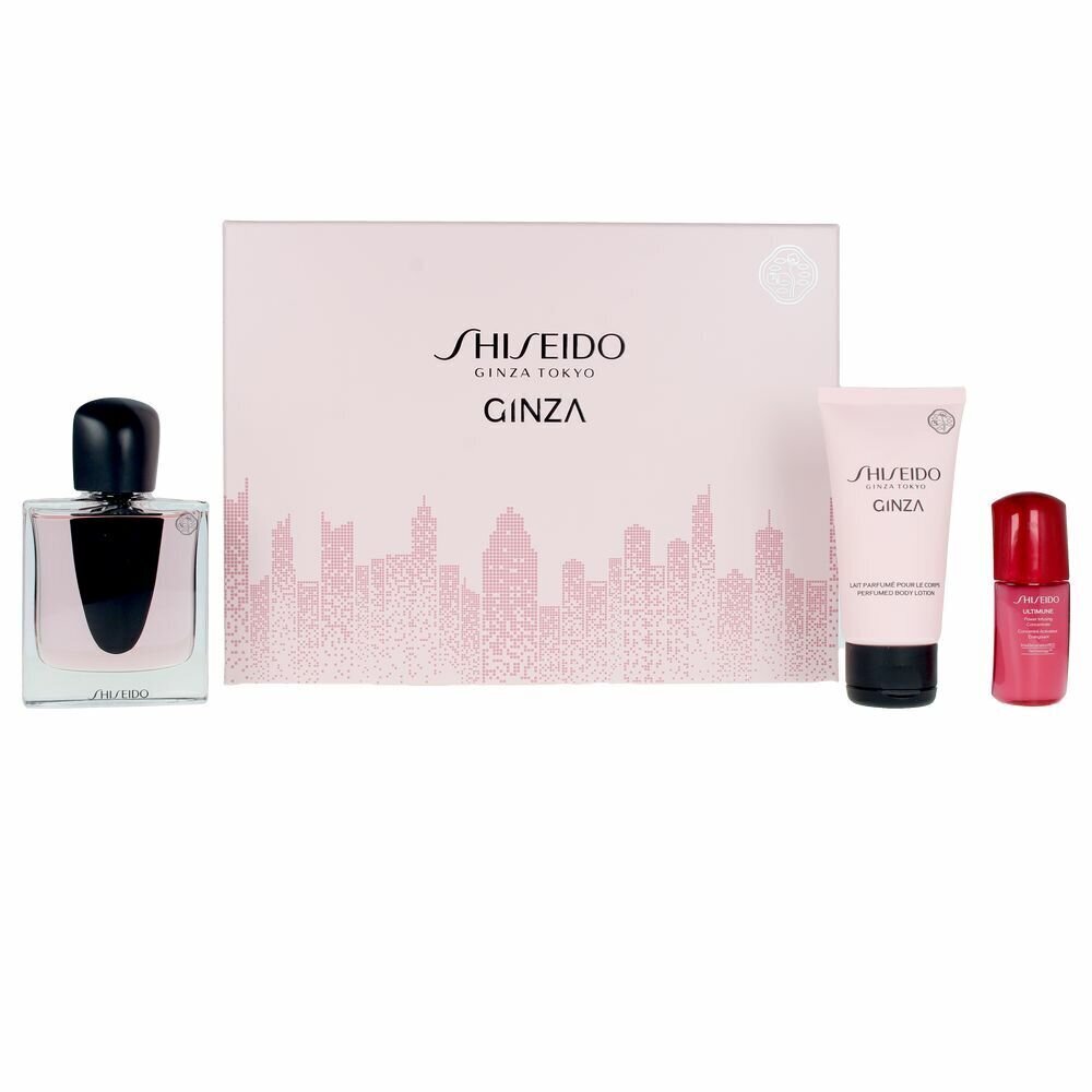 Komplekt shiseido ginza naistele: parfüümvesi EDP, 50 ml + kehakreem, 50 ml + seerum, 10 ml цена и информация | Parfüümid naistele | hansapost.ee
