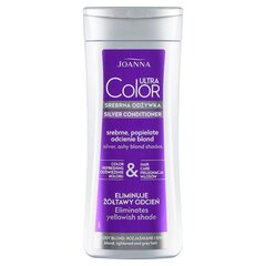 Palsam blondidele, heledatele ja hallidele juustele, eemaldab kollaka tooni Joanna Ultra Color Silver Conditioner For Blond Lightened & Grey Hair, 200g цена и информация | Бальзамы, кондиционеры | hansapost.ee