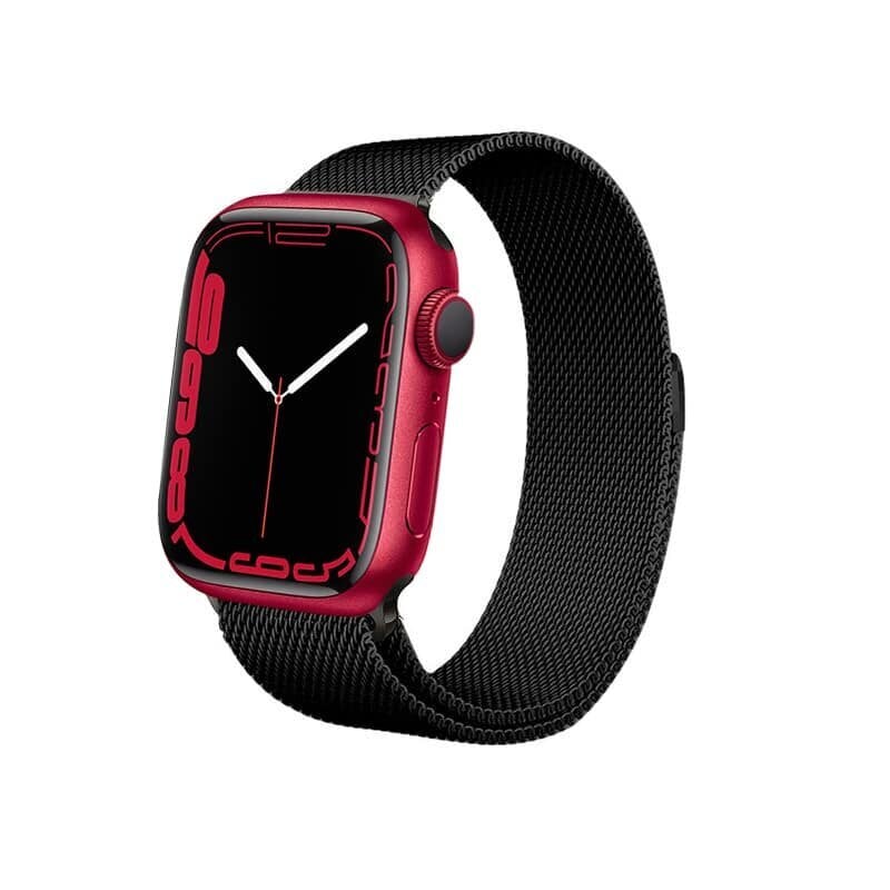 Kellarihm Crong Milano Steel kellale Apple Watch 42/44/45 mm, must hind ja info | Nutikellade aksessuaarid ja tarvikud | hansapost.ee