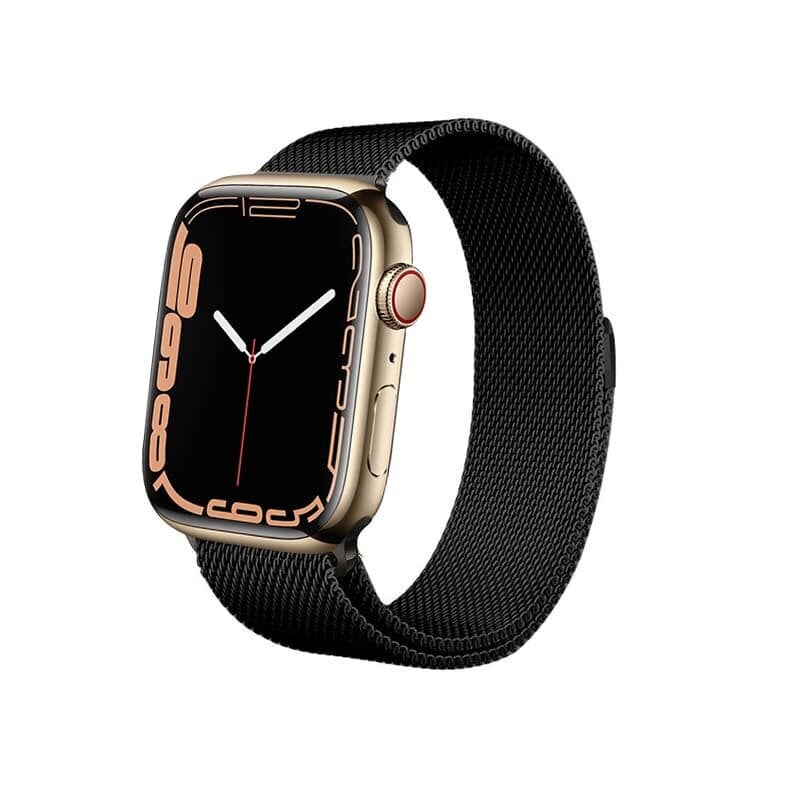 Kellarihm Crong Milano Steel kellale Apple Watch 42/44/45 mm, must hind ja info | Nutikellade aksessuaarid ja tarvikud | hansapost.ee