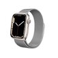 Kellarihm Crong Milano Steel kellale Apple Watch 42/44/45 mm, hõbedane hind ja info | Nutikellade aksessuaarid ja tarvikud | hansapost.ee