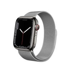 Kellarihm Crong Milano Steel kellale Apple Watch 42/44/45 mm, hõbedane hind ja info | Crong Nutikellad ja nutivõrud | hansapost.ee