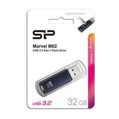 Silicon Power SP032GBUF3M02V1B, 32 GB, USB 3.2 hind ja info | Mälupulgad | hansapost.ee