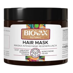 Intensiivselt taastav juuksemask õunaäädikaga L'biotica Biovax Botanic Hair Mask, 250ml hind ja info | Juuksemaskid, õlid ja seerumid | hansapost.ee