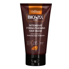 Intensiivselt tugevdav juuksemask Baltic Amber ja Biolin P L'biotica Biovax Amber, 150ml hind ja info | Juuksemaskid, õlid ja seerumid | hansapost.ee