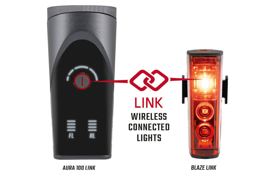 Valgustuskomplekt Sigma Aura 100 + Blaze Link USB цена и информация | Jalgratta tuled ja helkurid | hansapost.ee