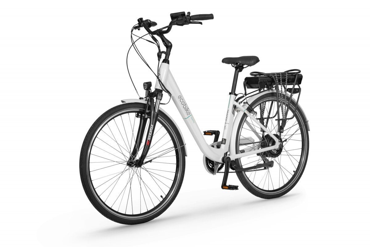 Elektrijalgratas Ecobike Traffic 11,6 Ah Greenway, valge цена и информация | Elektrijalgrattad | hansapost.ee