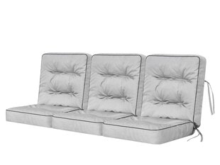 Набор из 3 подушек для качелей Hobbygarden Venus 150 см, светло-серый цена и информация | Подушки, наволочки, чехлы | hansapost.ee