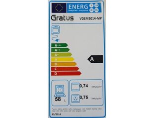 Gratus VDEM5014-MP price and information | Gas stoves | hansapost.ee