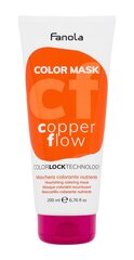 Окрашивающая маска для волос Цветная маска Fanola Медный поток, 200 мл цена и информация | Краска для волос | hansapost.ee