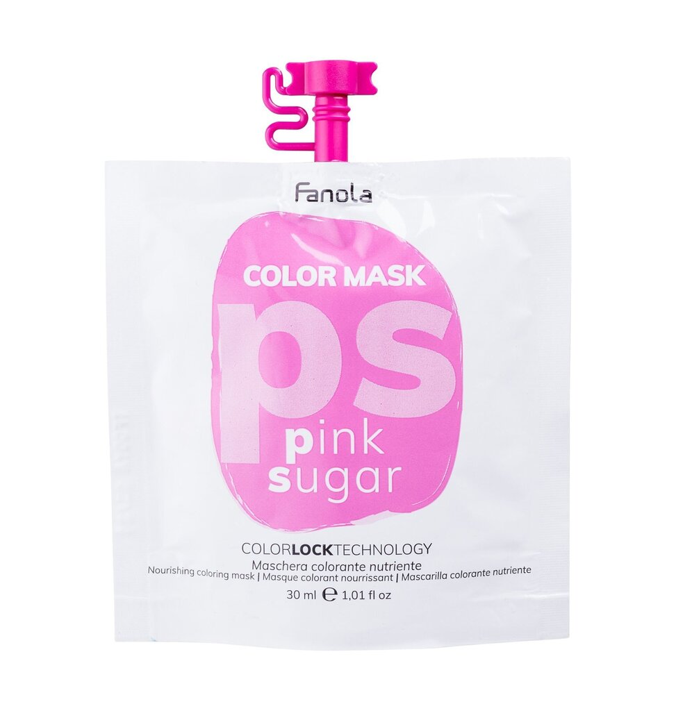 Tooniv juuksemask Fanola color Mask Pink sugar, 30ml цена и информация | Juuksevärvid | hansapost.ee