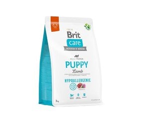 Сухой корм Brit Care Hypoallergenic для молодых щенков с ягненком, 3 кг (новая упаковка) цена и информация | Сухой корм для собак | hansapost.ee