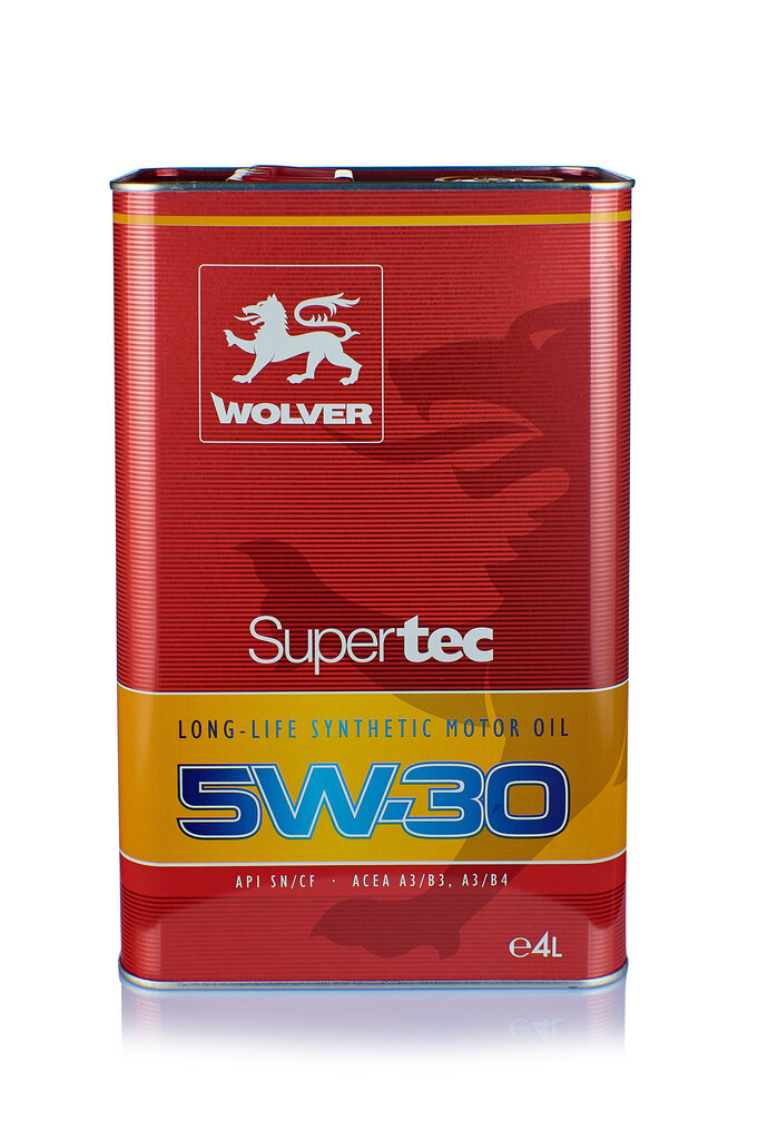 Wolver SuperTec sünteetiline mootoriõli. 5W-30, 4L цена и информация | Mootoriõlid | hansapost.ee