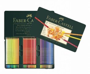 Kunstniku värvipliiatsid Faber-Castell Polychromos, 60-värvi hind ja info | Kunstitarbed, voolimise tarvikud | hansapost.ee