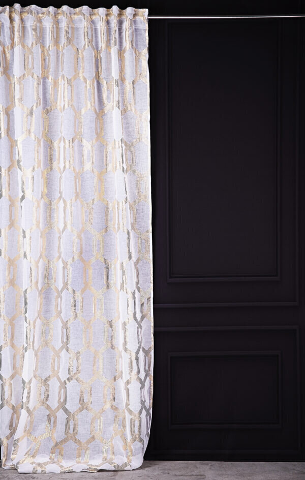 Kardin Royal Chic Gold Light, 140x270 cm price and information | Kardinad | hansapost.ee