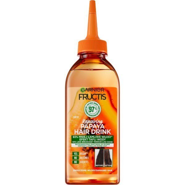 Vedel juuksepalsam Garnier Papaya Hair Drink, 200 ml цена и информация | Palsamid | hansapost.ee