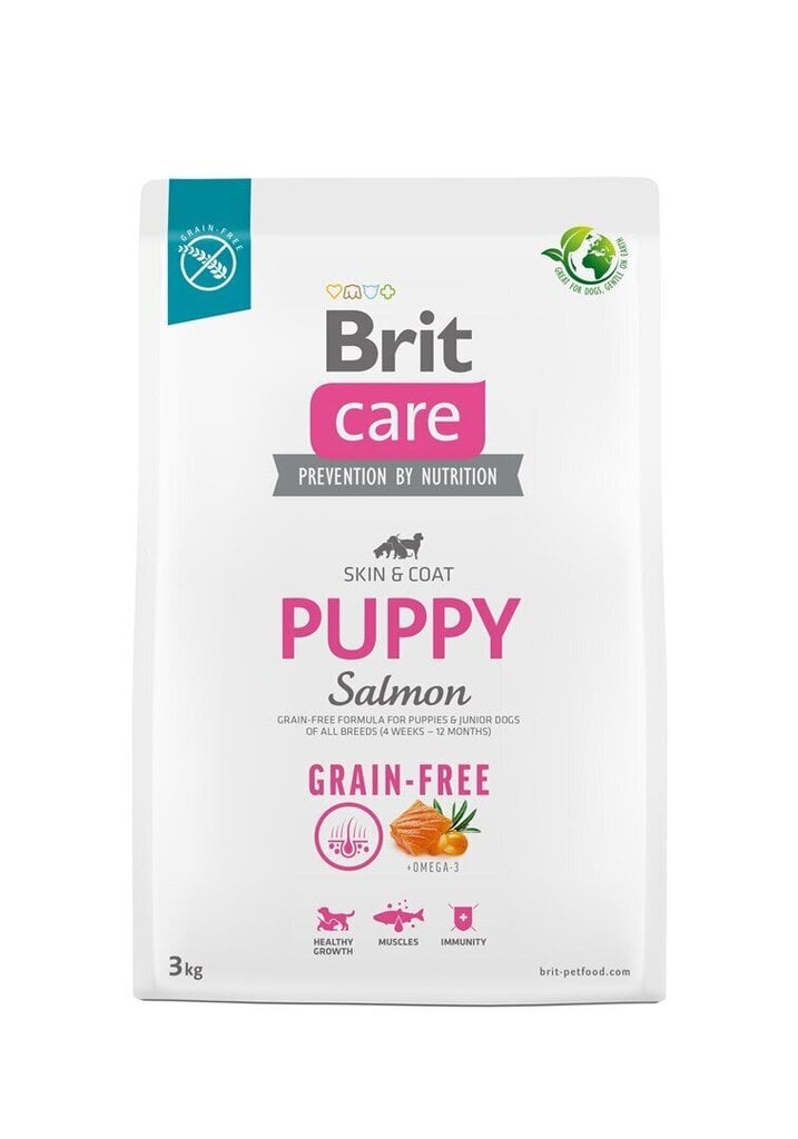 BritCare Grain-free kuivtoit igat tõugu kutsikatele ja noortele koertele, 3 kg hind ja info | Koerte kuivtoit ja krõbinad | hansapost.ee