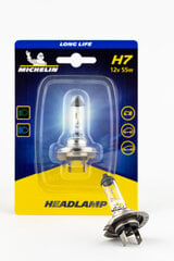 Автомобильная лампа Michelin Long Life H7 12V 55W цена и информация | Автомобильная ксеноновая лампа D2R 6000К (Китай) | hansapost.ee