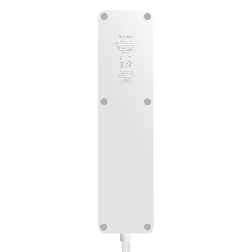 Nutikas pikendusjuhe Acme SH3103 Smart Wifi EU Power Strip цена и информация | Pikendusjuhtmed | hansapost.ee