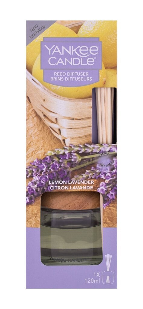 Kodulõhn pulkadega Yankee Candle Lemon Lavender, 120 ml hind ja info | Lõhnapulgad ja kodulõhnastajad | hansapost.ee