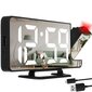 Digitaalne peegel LED äratuskell projektoriga hind ja info | Sisustuselemendid | hansapost.ee