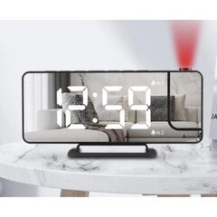 Цифровой зеркальный светодиодный будильник с проектором цена и информация | Детали интерьера | hansapost.ee