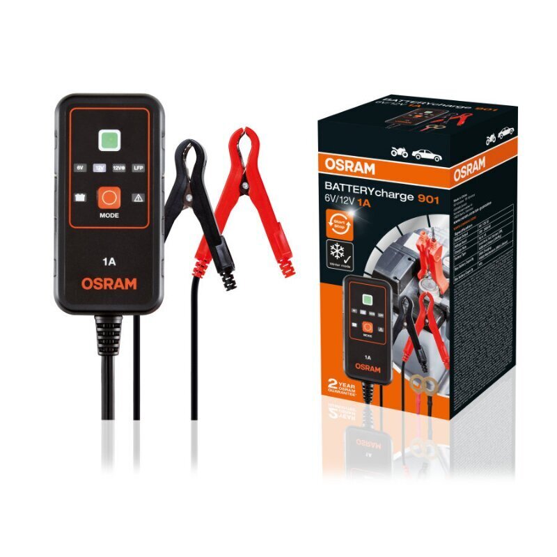 Akulaadija Osram 901 1A 6V/12V цена и информация | Auto akulaadijad | hansapost.ee