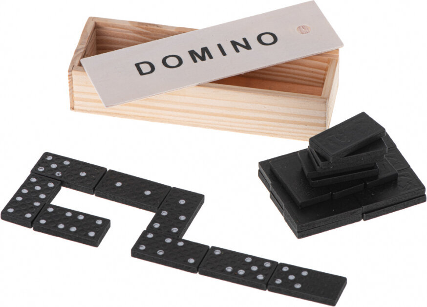 Dominoes wooden blocks family game + box hind ja info | Lauamängud ja mõistatused perele | hansapost.ee