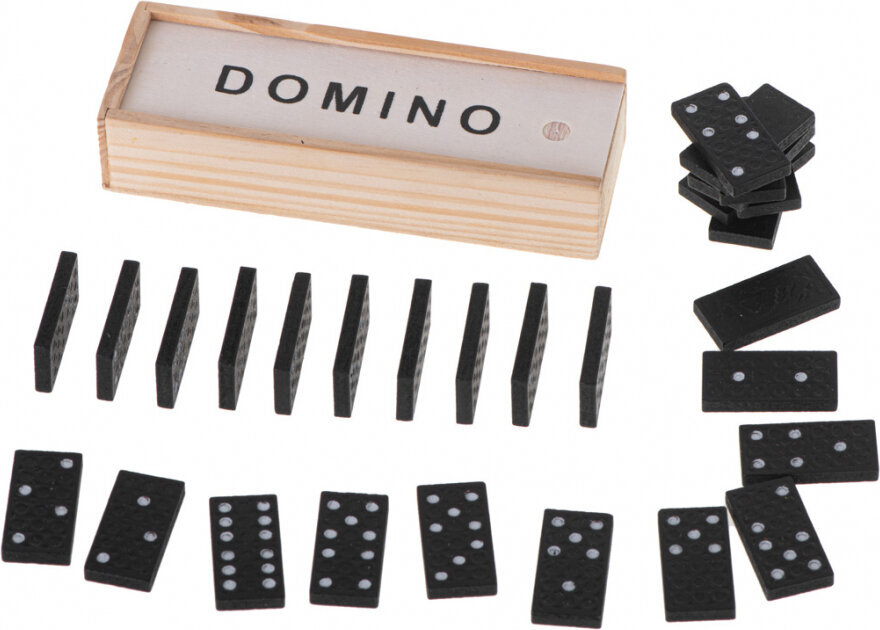 Dominoes wooden blocks family game + box hind ja info | Lauamängud ja mõistatused perele | hansapost.ee