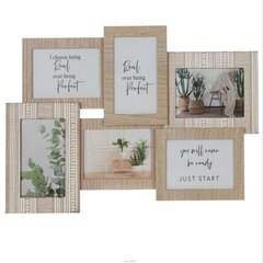 Fotoraam DKD Home Decor Kristall Naturaalne Puit MDF Skandinaavia (51,5 x 1,8 x 34 cm) hind ja info | Pildiraamid | hansapost.ee