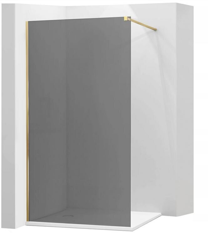 Dušisein Mexen Kioto, gold/grafiitklaas 70,80,90,100,110,120x200 cm hind ja info | Dušiseinad ja dušiuksed | hansapost.ee