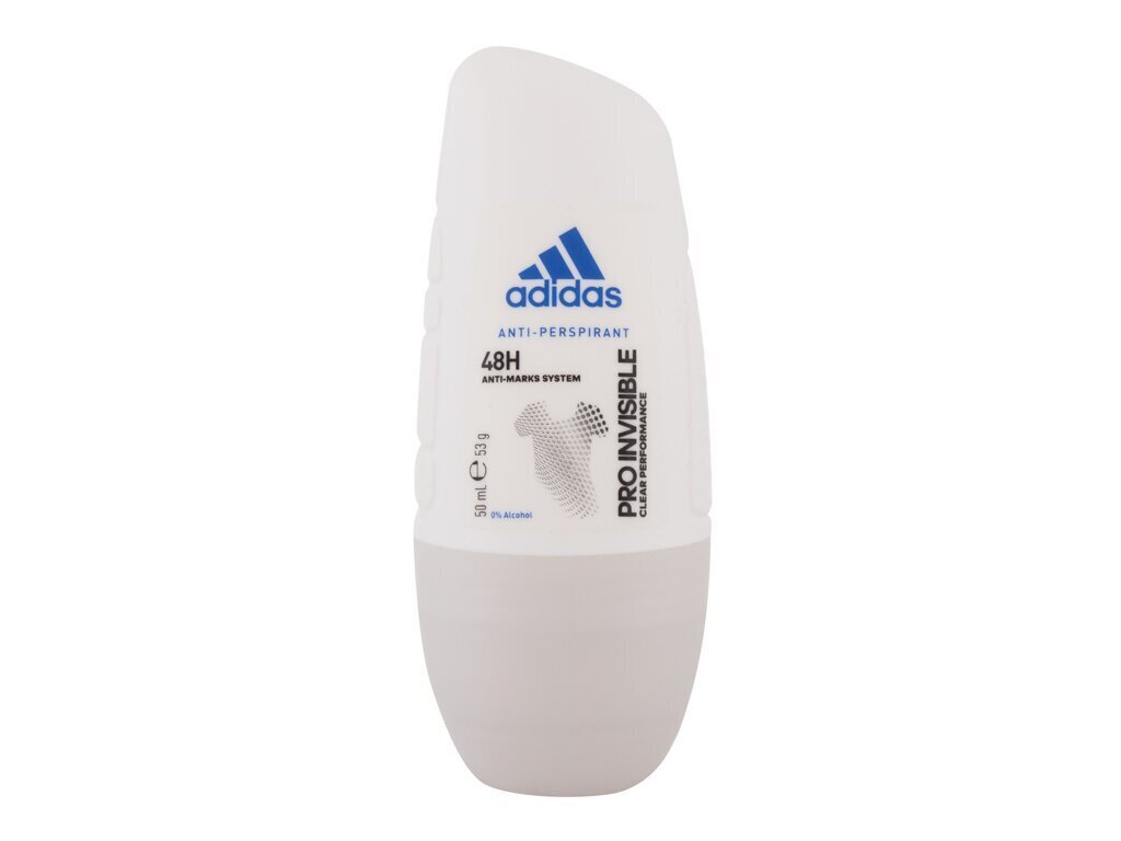Rulldeodorant naistele Adidas pro invisible roll-on, 50 ml hind ja info | Deodorandid | hansapost.ee