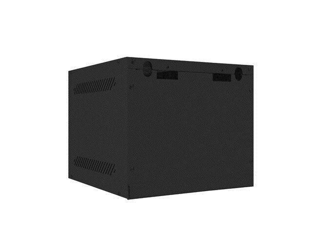 LANBERG 10" WALL-MOUNTED RACK CABINET 4U (280X310, BLACK) цена и информация | Arvutikomponentide tarvikud | hansapost.ee