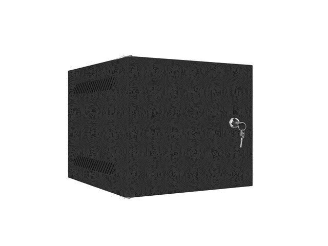 LANBERG 10" WALL-MOUNTED RACK CABINET 4U (280X310, BLACK) цена и информация | Arvutikomponentide tarvikud | hansapost.ee