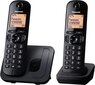 Lauatelefon Panasonic KX-TGC212, must цена и информация | Lauatelefonid | hansapost.ee