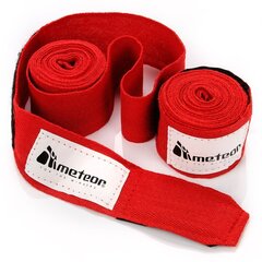Боксерский бинт METEOR 2,8 м, красный цена и информация | Бокс | hansapost.ee