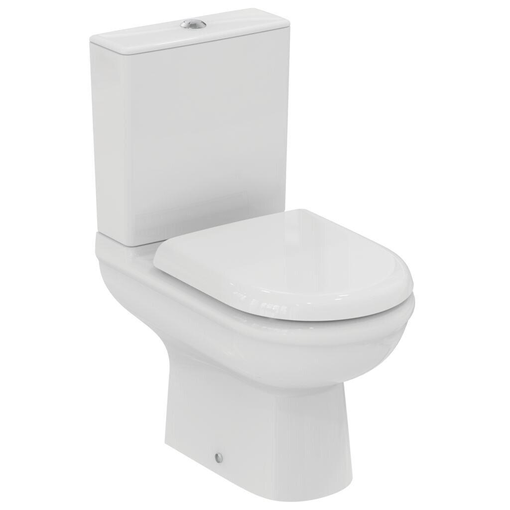 Wc Exacto IdealStandard, ääristeta, põhja väljalaskeava, 4/2,5 l Soft Close prill-laud hind ja info | WС-potid | hansapost.ee