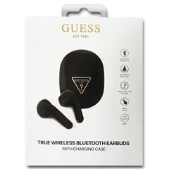 Guess GUTWST82TRK TWS Bluetooth headphones + docking station black|black Triangle Logo hind ja info | Kõrvaklapid | hansapost.ee