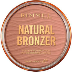 Päikesepuuder Rimmel London Natural Bronzer 003-Sunset 14 g hind ja info | Päikesepuudrid ja põsepunad | hansapost.ee