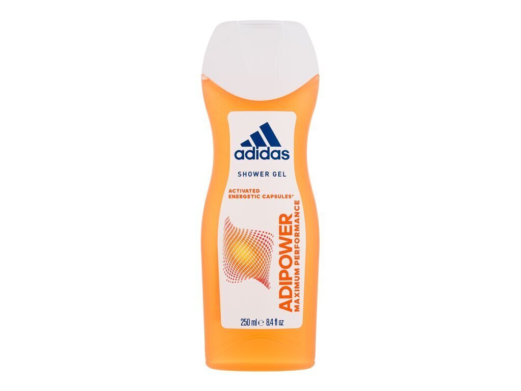 Dušigeel Adidas Power, 250 ml hind ja info | Dušigeelid, õlid | hansapost.ee