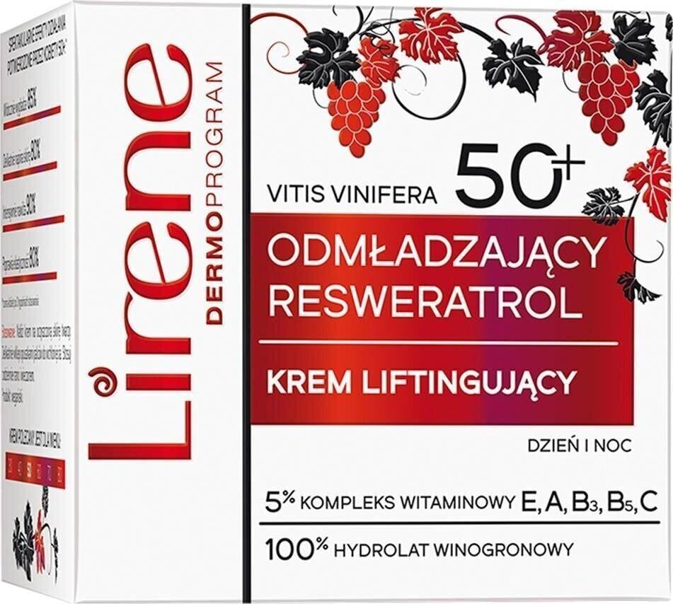 Näokreem küpsele nahale Lirene Resveratrol 50+ päevaks ja ööseks, 50 ml цена и информация | Näokreemid | hansapost.ee